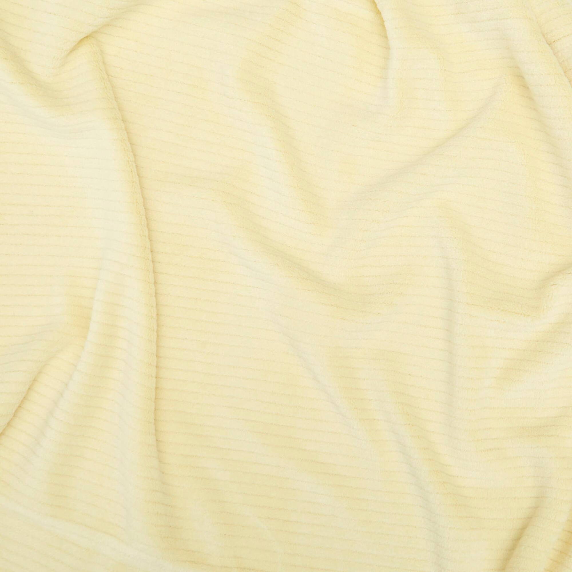 Springs Creative Plush Chenille Light Yellow Fleece Fabric